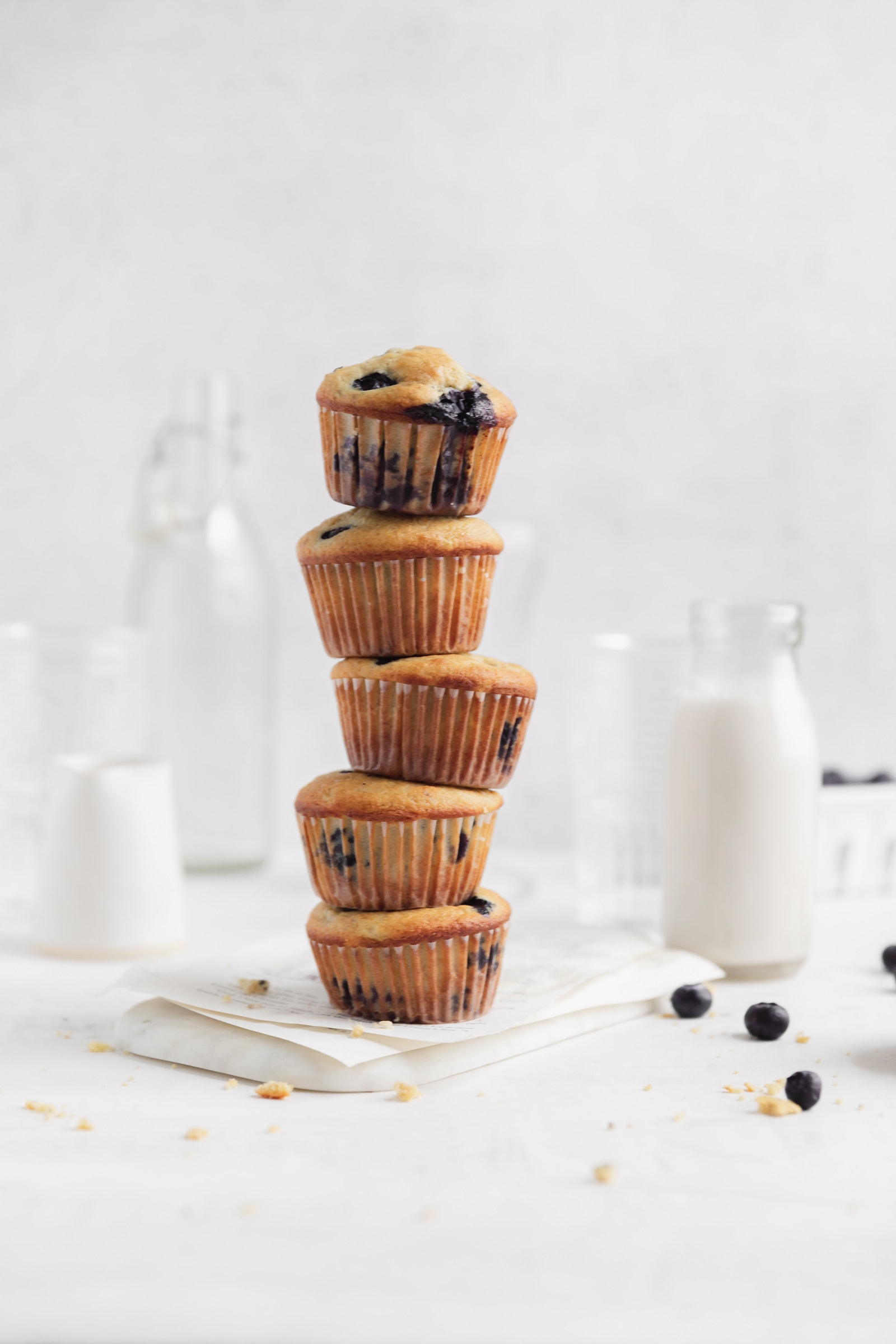 stack of muffins
